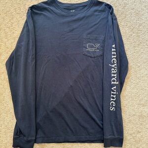 Vineyard Vines Blue Cotton Long Sleeve - M